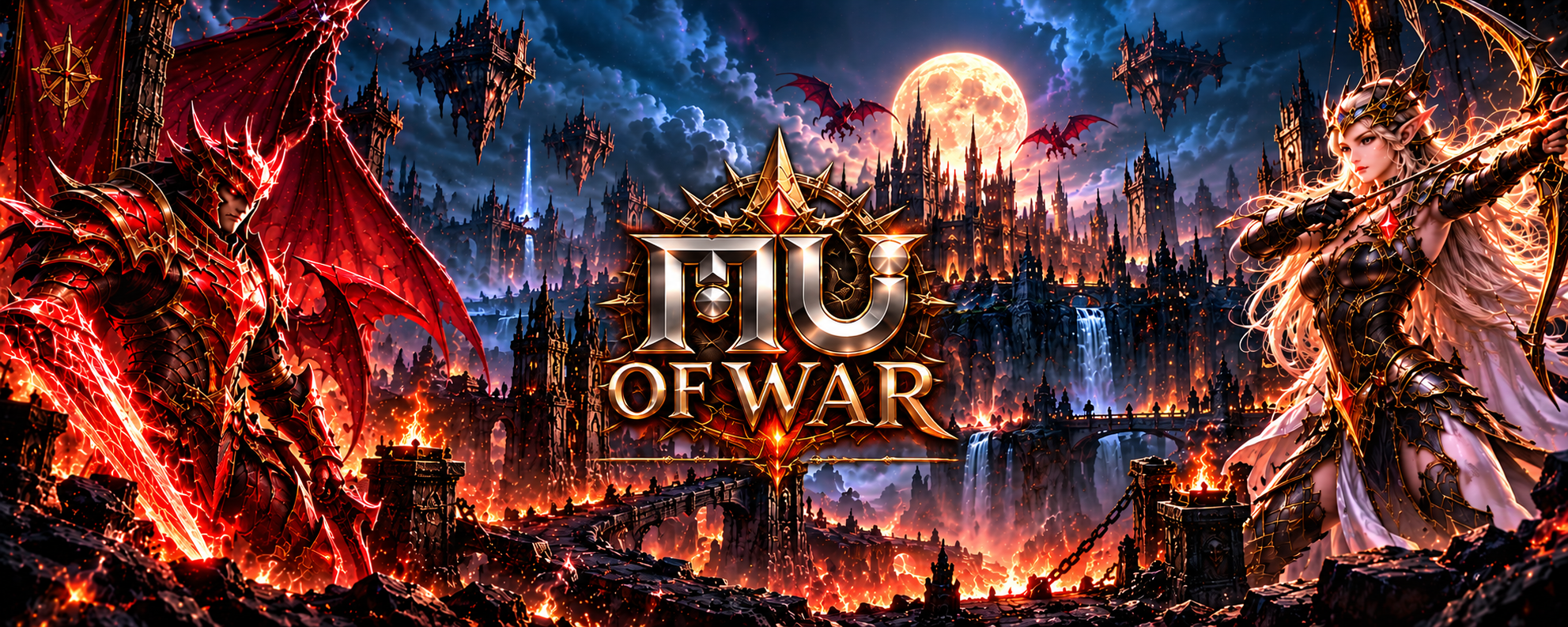 Castillo y personajes de MU OF WAR